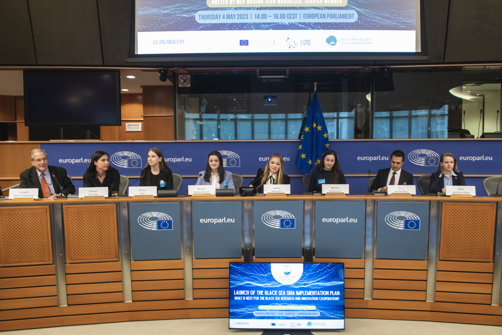 Black Sea Young Ambassadors at the Launch Event of the SRIA Implementation Plan in the European Parliament