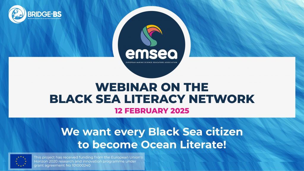 Join us for the EMSEA Webinar on Black Sea Literacy Network — register now to secure your spot!